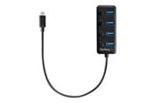 USB hub - StarTech.com USB-C Hub 4-portti USB hub - 4 porttia - USB 3.2 - Musta - HB30C4AIB