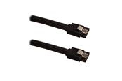 SATA & ATA kaapelit - DUTZO Sleeved SATA-kaapeli - Musta - 0.5 m - DSC-SATASL05BLK