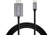 Näyttökaapeli - Sandberg video- / äänikaapeli - HDMI / USB - 2 m - 136-21