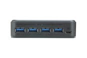 USB hub - ATEN US234 - 2 x 4 USB 3.2 Gen1 -laitteiden jakosovitin USB hub - 4 porttia - Harmaa - US234