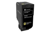 Mustepatruunat, värikasetit ja lisävarusteet - Lexmark Toner Keltainen 7K CS720 - 74C0S40