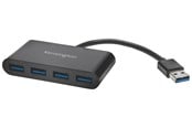 USB hub - Kensington in 4-porttinen USB 3.0 -hubi USB hub - 4 porttia - Musta - K39121EU