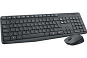 Näppäimistöt - Logitech MK235 Wireless Combo - FR - Näppäimistö ja Hiirisetti - Ranskalainen - Harmaa - 920-007907
