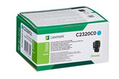 Mustepatruunat, värikasetit ja lisävarusteet - Lexmark C2320C0 / Syaani Palautusohjelman Toneri - C2320C0