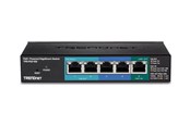 Kytkimet - TRENDnet TPE-P521ES 5-Port Gigabit PoE+ Powered EdgeSmart Switch with PoE Pass Through - TPE-P521ES