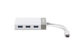 Verkkokortit (verkkosovittimet, tulostuspalvelimet jne.) - TRENDnet TUC-ETGH3 USB-C to Gigabit Adapter + USB Hub - TUC-ETGH3