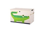 Lastenhuone - 3 Sprouts Förvaringslåda med lock, Crocodile - ITCCRO