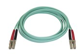 Verkkokaapelit - StarTech.com 2m Aqua OM4 Duplex Multimode Fiber Optic Cable- 50/125 - LC/LC - network cable - 2 m - aqua - Sininen - 2m - 450FBLCLC2