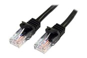 Verkkokaapelit - StarTech.com 10m Musta Cat5e / Cat 5 Snagless Ethernet Patch Cable 10 m - patch cable - 10 m - Musta - Musta - 10m - 45PAT10MBK