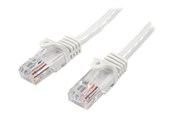 Verkkokaapelit - StarTech.com 10m Valkoinen Cat5e / Cat 5 Snagless Ethernet Patch Cable 10 m - patch cable - 10 m - Valkoinen - Valkoinen - 10m - 45PAT10MWH