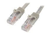Verkkokaapelit - StarTech.com Snagless Cat 5e UTP Patch Cable - patch cable - 3 m - Harmaa - Harmaa - 3m - 45PAT3MGR