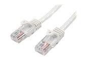 Verkkokaapelit - StarTech.com 5m Valkoinen Cat5e / Cat 5 Snagless Ethernet Patch Cable 5 m - network cable - 5 m - Valkoinen - Valkoinen - 5m - 45PAT5MWH