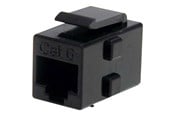 Verkkokaapelit - StarTech.com Cat 6 RJ45 Keystone Jack Network Coupler - F/F - network coupler - Musta - Musta - C6KEYCOUPLER