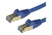 Verkkokaapelit - StarTech.com 1m Sininen Cat6a / Cat 6a Shielded Ethernet Patch Cable 1 m - patch cable - 1 m - Sininen - Sininen - 1m - 6ASPAT1MBL