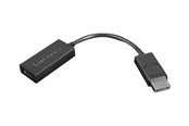 Näyttökaapeli - Lenovo video- / äänisovitin - DisplayPort / HDMI - 22,5 cm - 4X90R61023