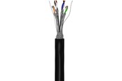 Verkkokaapelit - Pro goobay CAT 6A - S/FTP - Musta - 100m - 4040849776243