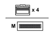 Verkkokaapelit - Lenovo Murtautuminen - 100GBase-CU suoraan liitettävä kaapeli - 5 m - 5m - 7Z57A03566