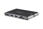 Telakointiasemat - StarTech.com USB-C MultiPort Adapter w/ HDMI and VGA - 3x USB 3.0 - SD - PD - external video adapter - Musta - DKT30CHVSCPD