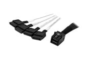 SATA & ATA kaapelit - StarTech.com 1 metrin sisäinen Mini SAS SATA-kaapeli - SFF-8643 4x SATA: lle - SATA / SAS-kaapeli - 1 m - SAS43SAT1M