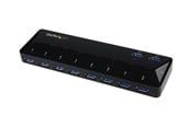 USB hub - StarTech.com USB 3.0 -keskusyksikkö, jossa on 10 porttia lataus- ja synkronointitoiminnolla USB hub - 10 porttia - USB 3.2 - Musta - ST103008U2C