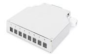 Lisätarvikkeet - DIGITUS DN-96891 Din Rail Splice Box for 8 LC/DX couplers Color grey - DN-96891