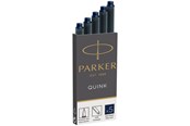 Kirjoitus- ja piirustustarvikkeet - Parker Fountain Pen Ink Refill Cartridges | Long | Blue-Black QUINK Ink | 5 Count - S0116250