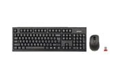 Näppäimistöt - A4Tech V-Track 7100N PADLESS Wireless Desktop - Näppäimistö ja Hiirisetti - Englanti - Musta - A4TKLA41220