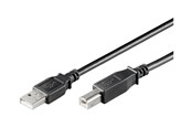 USB kaapelit - Pro USB-A <-> USB-B 2.0 - 1.8m - Musta - SI-77022-S