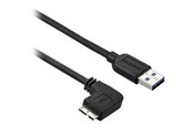 USB kaapelit - StarTech.com 3 jalan ohut vasenkulmainen Micro USB 3.0 -kaapeli - M/M - USB 3.1 Gen 1 - USB-kaapeli - 1 m - USB3AU1MLS