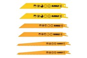 Pistosahat - Dewalt High Performance Break Away Reciprocating Saw Blade 6 Piece Set + Storage Case - DT2444-QZ