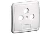 Antennikaapelit/-liittimet - Pro 3 holes cover plate for antenna wall sockets Valkoinen - 4040849670510