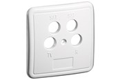 Antennikaapelit/-liittimet - Pro 4 holes cover plate for antenna wall sockets Valkoinen - 4040849670527