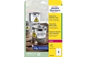 Paperit, valokuvapaperit ja tarrat - Avery Heavy duty labels white suitable for in- and outdoor use (-20oC to +80oC) - L4715-20