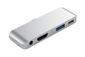 Telakointiasemat - Satechi Aluminum Type-C Mobile Pro Hub Adapter - docking station - Hopea - ST-TCMPHS
