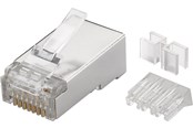Verkkokaapelit - Pro RJ45 plug CAT 6a STP shielded (10 pack) - 4040849725029