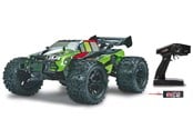 Kauko-ohjattavat - Jamara Akro Monsteriauto 1:10 BL neliveto Lipo-akulla ja 2,4 GHz:n ohjaimella, jossa on Wheelybar. - 053265