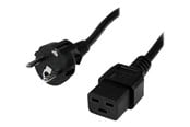 Virtakaapelit (ulkoinen) - StarTech.com Power Cord Schuko CEE7 to IEC 320 C19 - power cable - 2 m - PXTEUC192M