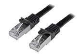 Verkkokaapelit - StarTech.com 1m Black Cat6 / Cat 6 Shielded (SFTP) Patch Cable 1 m - patch cable - 1 m - black - Musta - 1m - N6SPAT1MBK