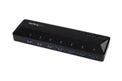 USB hub - StarTech.com 7-porttinen USB 3.0 -keskusyksikkö, jossa on omat latausportit USB hub - 7 porttia - USB 3.2 - Musta - ST93007U2C