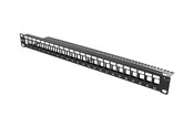 Lisätarvikkeet - Deltaco Patch Panel 24-Port 1U 19" Without Connectors - PAN-113