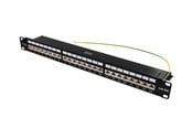 Lisätarvikkeet - Deltaco STP-patch-paneeli 24xRJ45 Cat6a 1U 19 tuumaa - PAN-200