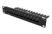 Lisätarvikkeet - Deltaco 10-PATCH16 Patch panel 12 ports Cat6 UT - 10-PATCH16