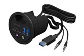 USB hub - RaidSonic ICY BOX IB-HUB1403B USB hub - 4 porttia - Musta - IB-HUB1403B