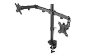 Näytön kiinnitys - Deltaco Dual Monitor Desk Mount for 13"-32" screens - Musta - GAM-040