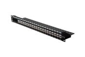 Lisätarvikkeet - Roline 19''KeystPanel C5/C6. 24xUTP blank. blk - 26.11.0357