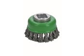 Kulmahiomakoneet - Bosch Ruostumattomasta teräksestä valmistettu X-LOCK-kuppiharja 75, kierretty teräslanka 75 mm, 0,5 mm, X-LOCK - 2608620729
