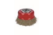 Kulmahiomakoneet - Bosch X-LOCK-kuppiharja 75, aallotettu messinkiharja 75 mm, 0,3 mm, X-LOCK - 2608620730