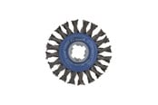 Kulmahiomakoneet - Bosch X-LOCK-teräslankaharja, kierretty teräslanka, 115 115 mm, 0,5 mm, 12 mm, X-LOCK - 2608620731