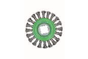 Kulmahiomakoneet - Bosch Ruostumattomasta teräksestä valmistettu X-LOCK-teräslankaharja 115, kierretty teräslanka 115 mm, 0,5 mm, X-LOCK - 2608620733