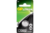 Akut ja Paristot - GP CR 2032 litiumnappiparisto, koko C1 - 2184
